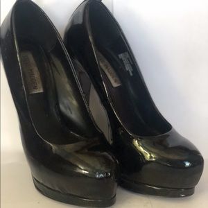 Steve Madden black platform heels